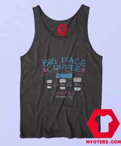 Tank Cash Only Big Face Coffee Graphic Top