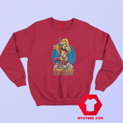 Vintage Hook Ups Retro Anime Style Sweatshirt