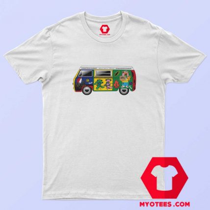 Grateful Dead Volkswagen Camper Van Graphic T shirt