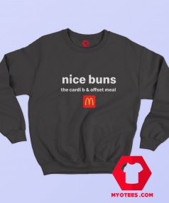 Nice Burn McDonalds Cardi B Offset Meal Sweatshirt