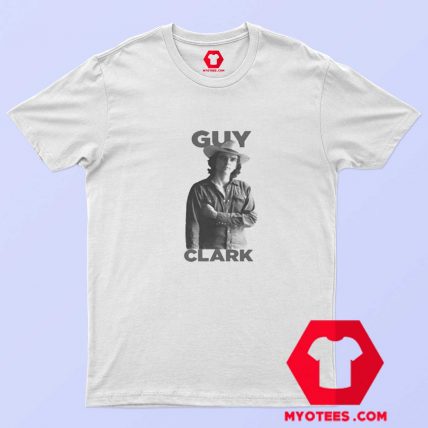 Silver Guy Clark Country Music Vintage T shirt