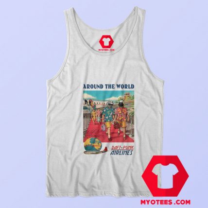 Daft Punk Around The World Album Retro Tank Top