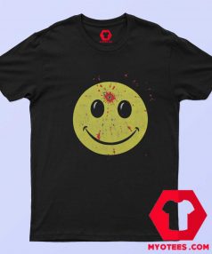 Emoticon Smiley Head Shot HoodieT shirt