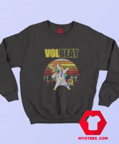 Unicorn dabbing Volbeat Retro Graphic Sweatshirt