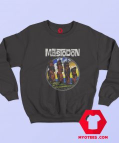 Vintage Mastodon Easter Statues Graphic Sweatshirt