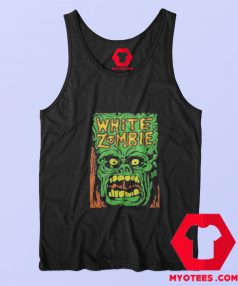 WHITE ZOMBIE Monster Yell Graphic Vintage Tank Top