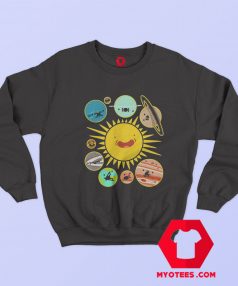 Funny Goofy Solar System Kids Science Sweatshirt