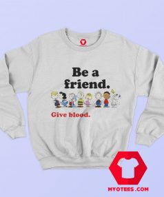 Red Cross Snoopy Blood Donation Unisex Sweatshirt