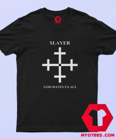 Slayer God Hates Us All Cross Album Graphic T shirt