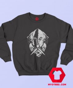 Spartan Warrior Skull Graphic Sweatshirt