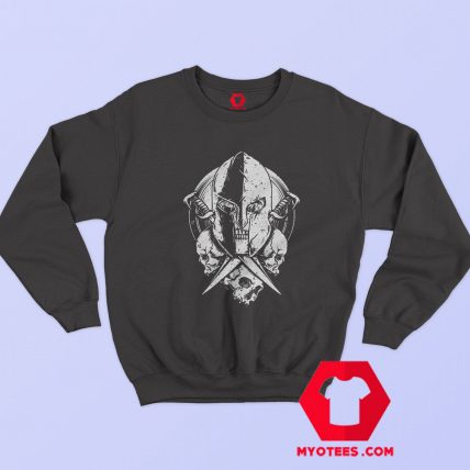 Spartan Warrior Skull Graphic Sweatshirt