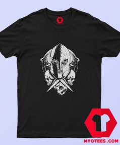 Spartan Warrior Skull Graphic T shirt