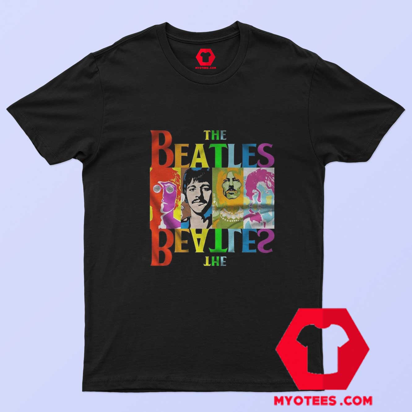 The Beatles Rainbow Painting Andy Warhol T-Shirt - myotees.com