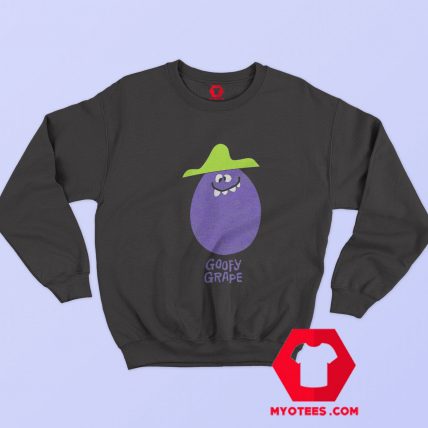 Vintage Face Drink Goofy Grape Unisex Sweatshirt