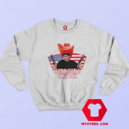 American Guns God And Gay Sex Graphic Sweatshirt