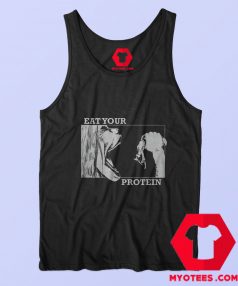 Eat Your Protein Gym Funny Attack on Titan Tank Top