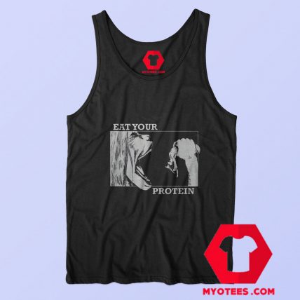 Eat Your Protein Gym Funny Attack on Titan Tank Top