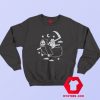 Funny Cat Riding Death Graphic Sweatshirt