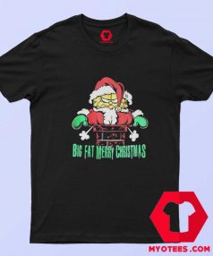 Funny Garfield Big Fat Merry Christmas Unisex T shirt