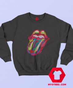 Rolling Stones Sixty Brushstroke Tongue Sweatshirt