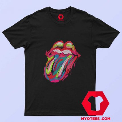 Rolling Stones Sixty Brushstroke Tongue T shirt