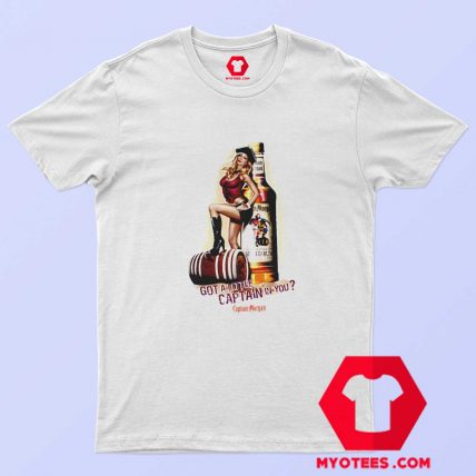 Sexy Girl Captain Morgan Booze Alcohol Rum T shirt