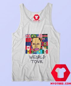 Announces Deathworld Tour FLag Graphic Tank Top