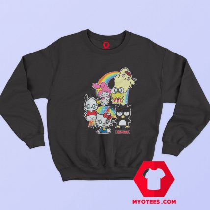 Funny Hello Kity Collab Rainbow Unisex Sweatshirt