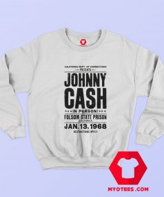 Johnny Cash Folsom State Prison Graphic Sweatshirt