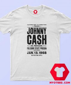 Johnny Cash Folsom State Prison Graphic T shirt