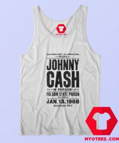 Johnny Cash Folsom State Prison Graphic Tank Top