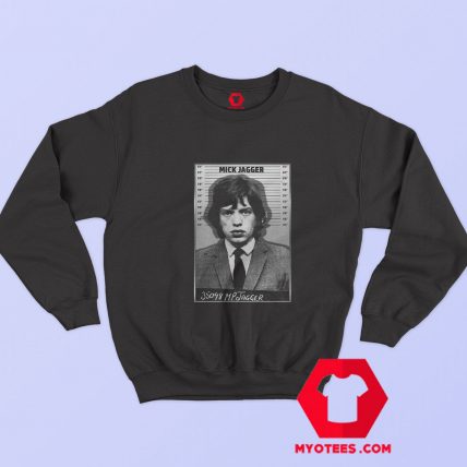 Mick Jagger Mugshot Vintage Graphic Sweatshirt