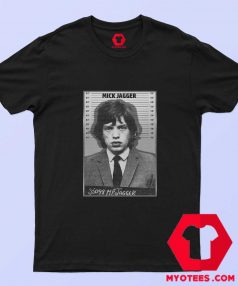 Mick Jagger Mugshot Vintage Graphic T shirt