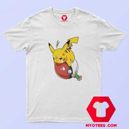 Pikachu and Ash Ketchum Funny Parody Unisex T shirt