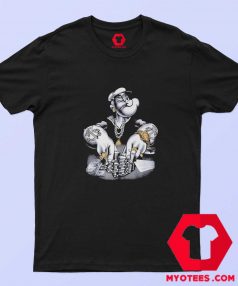 Popeye King Features Playing Poker Vintage T shirt