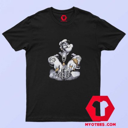 Popeye King Features Playing Poker Vintage T shirt