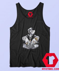 Popeye King Features Playing Poker Vintage Tank Top