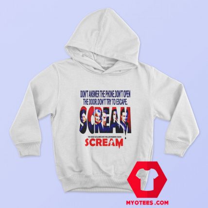 Scream Horror Film Poster Present Graphic Hoodie