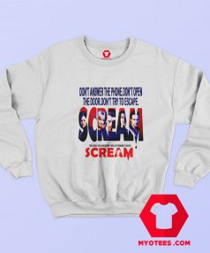 Scream Horror Film Poster Present Graphic Sweatshirt