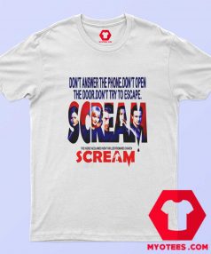 Scream Horror Film Poster Present Graphic T shirt