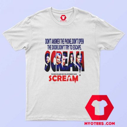 Scream Horror Film Poster Present Graphic T shirt