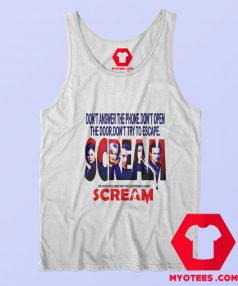 Scream Horror Film Poster Present Graphic Tank Top