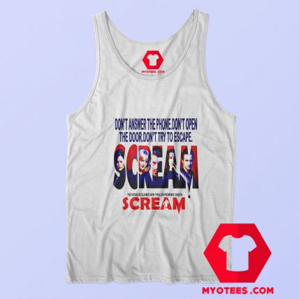 Scream Horror Film Poster Present Graphic Tank Top