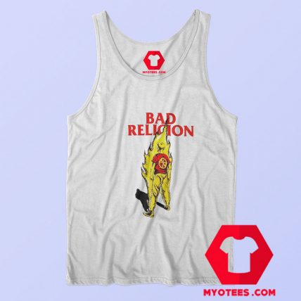 Vintage Bad Religion Boy on Fire Graphic Tank Top