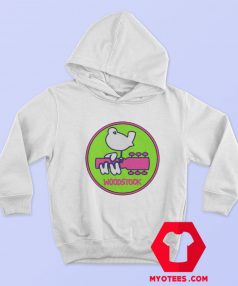 Woodstock Neon Pastel Ombre Logo Graphic Hoodie