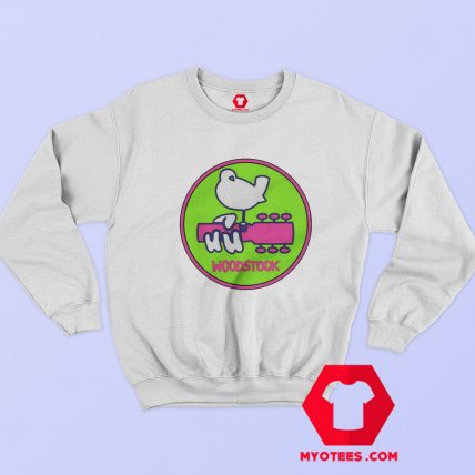 Woodstock Neon Pastel Ombre Logo Graphic Sweatshirt