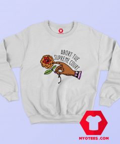 Abourt The Supreme Court Flower Graphic Sweatshirt