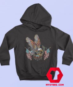 American Patriotic Eagle Design Graphic Hoodie