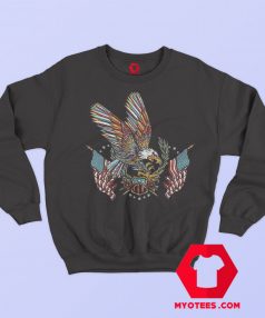 American Patriotic Eagle Design Graphic Sweatshirt