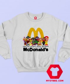 Funny Cactus Plant McDonald's Graphic Sweatshirt